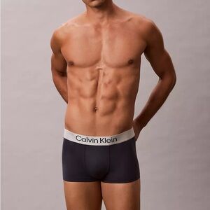 CK Brushed Microfiber Stretch Low Rise Trunk - Blue Nights